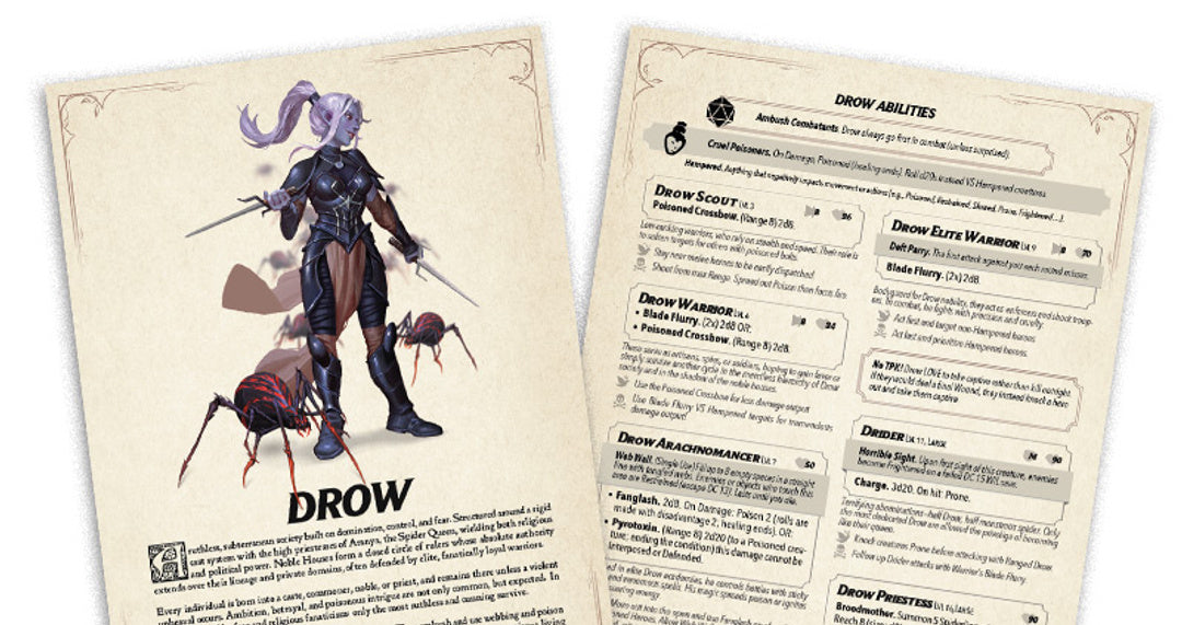 New Monster Group: Drow
