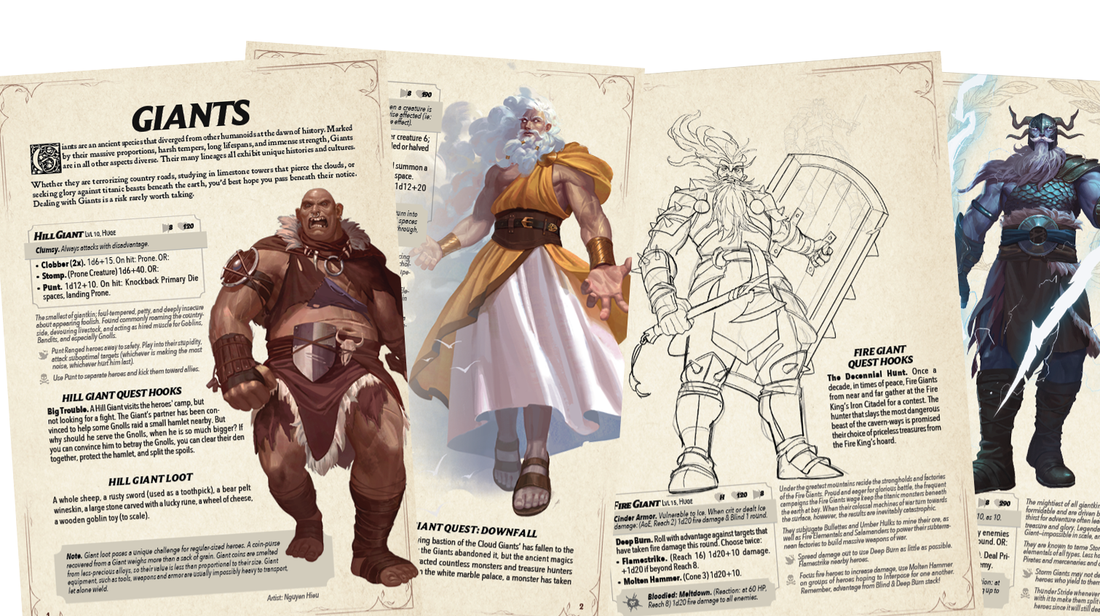 New Monster Group: GIANTS! – Nimble TTRPG