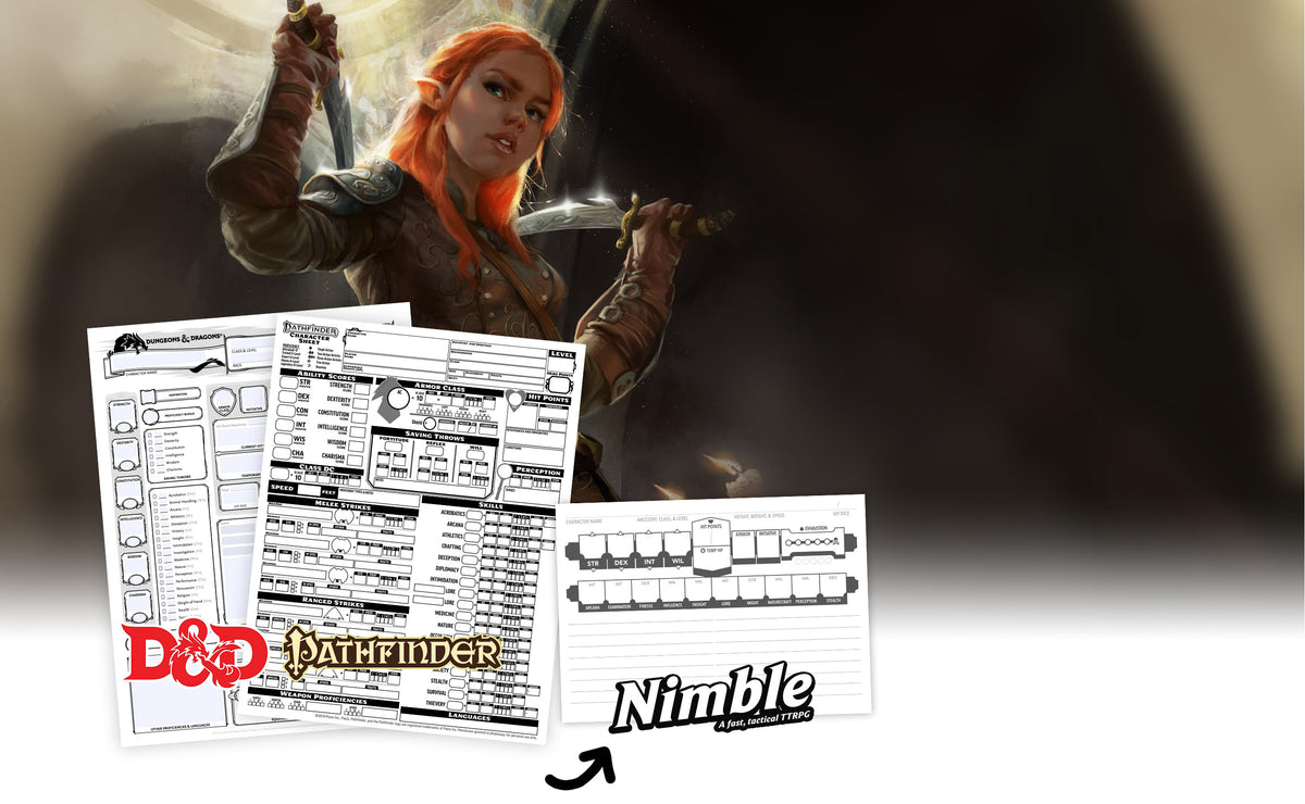 Nimble Character Races Nimble Co. | Slay the TTRPG Slog – Nimble TTRPG